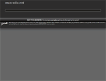 Tablet Screenshot of maxradio.net